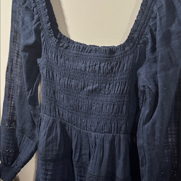 American Eagle Outfitters Dark Blue Long Sleeve Dress - Picture 5 of 7